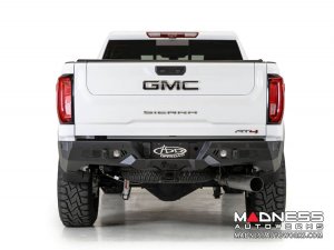 GMC Sierra 2500 Bomber Rear Bumper w/ Blind Spot and Backup Sensor Cutouts